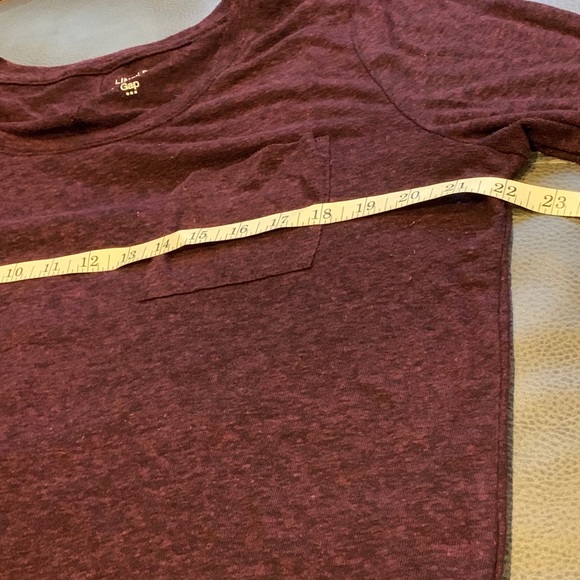 💕GAP Linen Blend Long Sleeve tee with pocket💞 - Picture 2 of 7